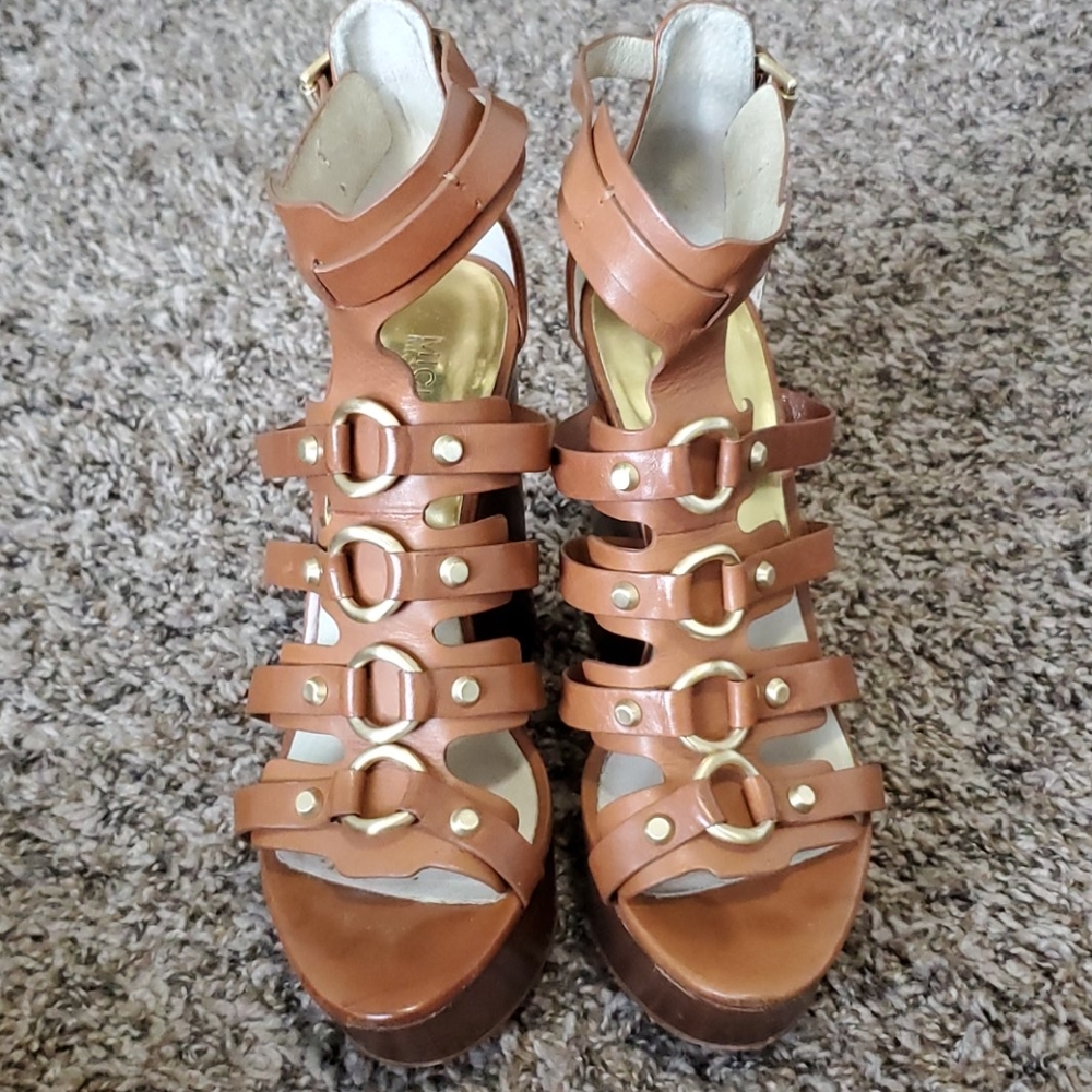 Michael Kors 5 inch wedge sandals
